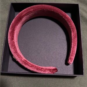 Dolce & Gabbana Velvet Headband in Deep Red
